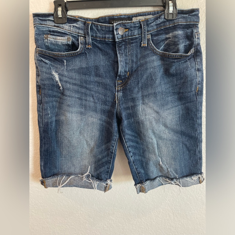 Aeropostale Cut Off Bermuda Jean Shorts - Size 30